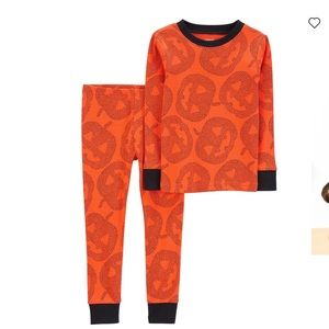 Carter’s Orange Halloween Snug Fit Pajama Set